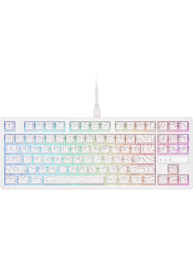 VTER ATO87 HE Magnetic Gaming Keyboard with Adjustable Actuation, Hall Effect Keyboard with 0.125ms Latency, 8K Polling Rate, 87-Key, Hot-Swappable, RGB, Customizable Keys - Image 1